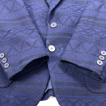 【中古品】【メンズ】 KENZO ケンゾー テーラードジャケット アウター ブランド 古着 141-260214-gm-20-fuz サイズ：1 カラー：ネイビー 万代Net店