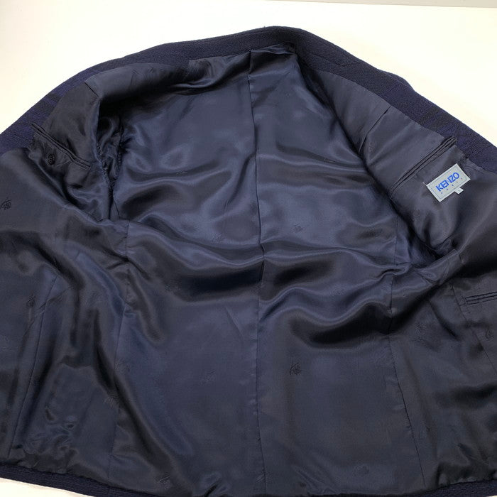 【中古品】【メンズ】 KENZO ケンゾー テーラードジャケット アウター ブランド 古着 141-260214-gm-20-fuz サイズ：1 カラー：ネイビー 万代Net店