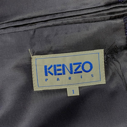 【中古品】【メンズ】 KENZO ケンゾー テーラードジャケット アウター ブランド 古着 141-260214-gm-20-fuz サイズ：1 カラー：ネイビー 万代Net店