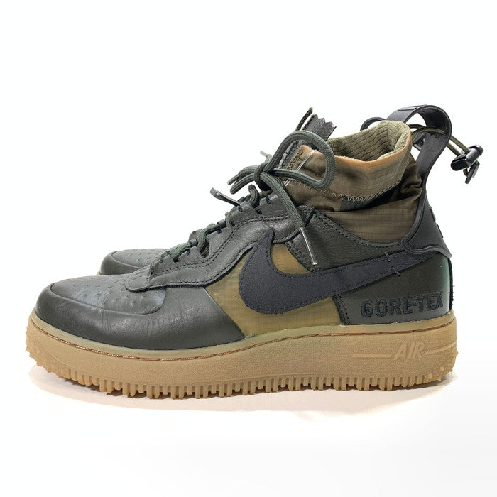 【中古品】【メンズ/レディース】 NIKE ナイキ CQ7211-300 AIR FORCE 1 HIGH WINTER GORE-TEX エアフォース 1 ゴアテックス スニーカー 160-260208-gm-25-fuz サイズ：24cm カラー：カーキ 万代Net店