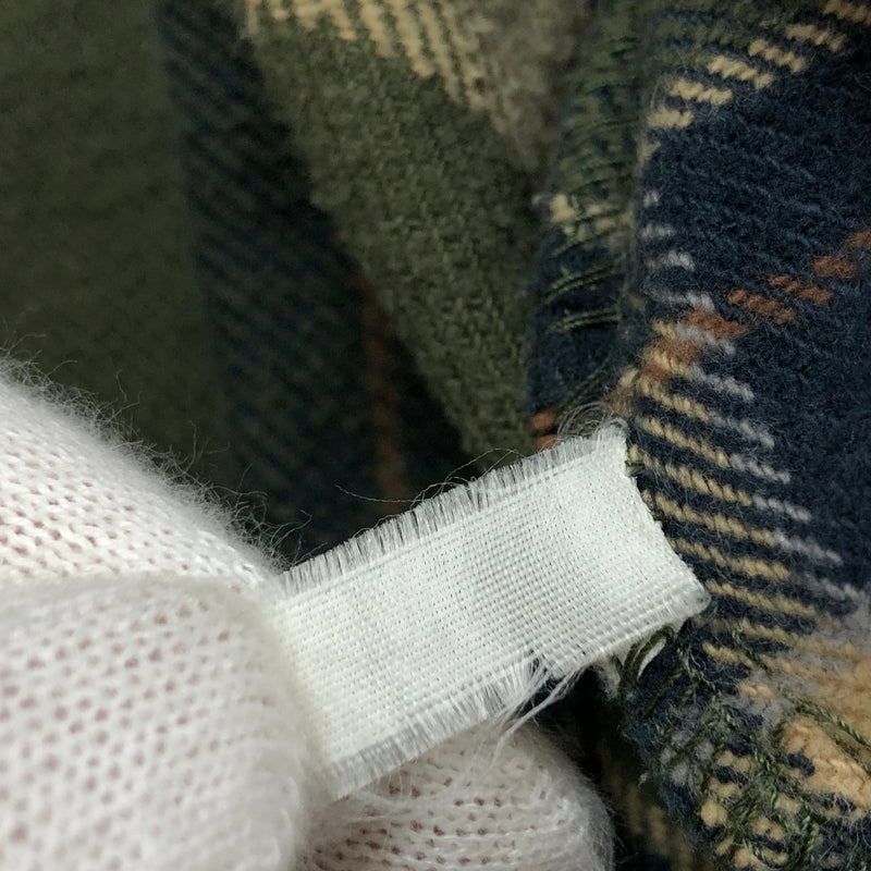 【現状渡し品】【メンズ】 MOOSE CREEK ムース・クリーク COTTON CHECK SHIRT コットンチェックシャツ カジュアルシャツ 長袖シャツ トップス 146-261010-hn-05-fur サイズ：XL カラー：グリーン系 万代Net店