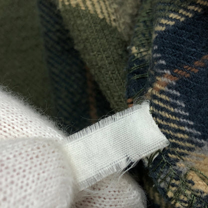 【現状渡し品】【メンズ】 MOOSE CREEK ムース・クリーク COTTON CHECK SHIRT コットンチェックシャツ カジュアルシャツ 長袖シャツ トップス 146-261010-hn-05-fur サイズ：XL カラー：グリーン系 万代Net店