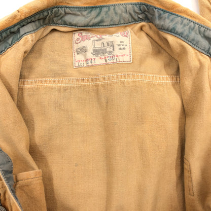 【中古品】【メンズ】 SUGAR CANE シュガーケーン DISTRESSED FINISH WORK SHIRT LOT241 ディストレスド フィニッシュ ワークシャツ カジュアルシャツ 長袖シャツ トップス 145-261010-hn-06-fur サイズ：36 カラー：ベージュ系 万代Net店