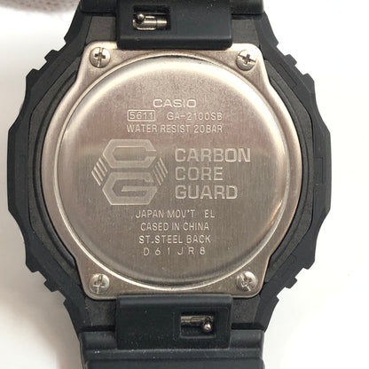 【中古品】【メンズ】 G-SHOCK ジーショック 2100 SERIES ANALOG-DIGITAL WATCH GA-2100SB-1AJF アナログデジタル 腕時計 196-260718-hn-04-fur カラー：ブラック 万代Net店