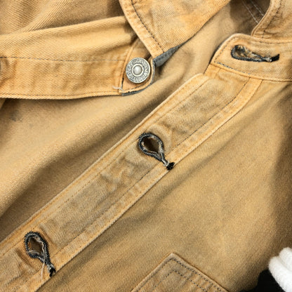 【中古品】【メンズ】 SUGAR CANE シュガーケーン DISTRESSED FINISH WORK SHIRT LOT241 ディストレスド フィニッシュ ワークシャツ カジュアルシャツ 長袖シャツ トップス 145-261010-hn-06-fur サイズ：36 カラー：ベージュ系 万代Net店