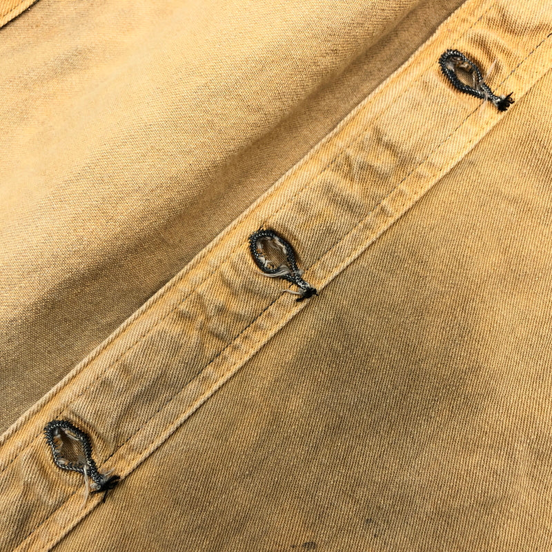 【中古品】【メンズ】 SUGAR CANE シュガーケーン DISTRESSED FINISH WORK SHIRT LOT241 ディストレスド フィニッシュ ワークシャツ カジュアルシャツ 長袖シャツ トップス 145-261010-hn-06-fur サイズ：36 カラー：ベージュ系 万代Net店
