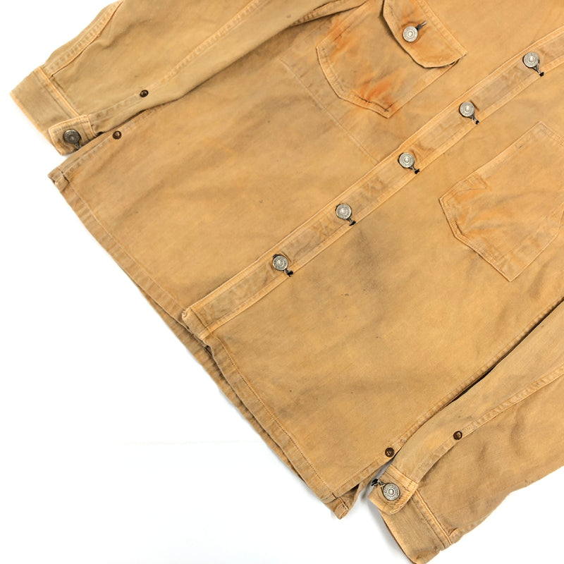 【中古品】【メンズ】 SUGAR CANE シュガーケーン DISTRESSED FINISH WORK SHIRT LOT241 ディストレスド フィニッシュ ワークシャツ カジュアルシャツ 長袖シャツ トップス 145-261010-hn-06-fur サイズ：36 カラー：ベージュ系 万代Net店