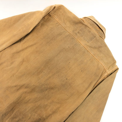 【中古品】【メンズ】 SUGAR CANE シュガーケーン DISTRESSED FINISH WORK SHIRT LOT241 ディストレスド フィニッシュ ワークシャツ カジュアルシャツ 長袖シャツ トップス 145-261010-hn-06-fur サイズ：36 カラー：ベージュ系 万代Net店