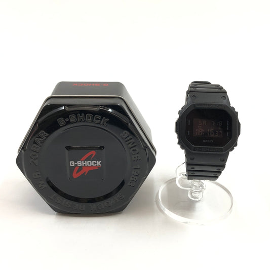 【中古品】【メンズ】 G-SHOCK ジーショック DIGITAL WATCH DW-5600BB-1JF デジタル 腕時計 196-260718-hn-06-fur カラー：ブラック 万代Net店