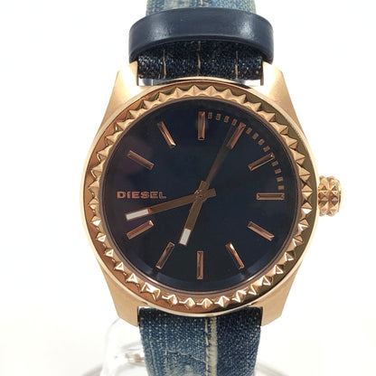 【現状渡し品】【レディース】 DIESEL ディーゼル DENIM STRAP KRAY ANALOG WATCH DZ5510 デニムストラップ クレイ アナログ 腕時計 197-260718-hn-07-fur カラー：ブルー/ゴールド 万代Net店