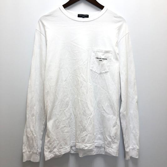 【中古品】【メンズ】 COMME des GARCONS HOMME コムデギャルソンオム COMME des GARCONS HOMME コムデギャルソン オム 綿天竺 L/S Tシャツ HD-T010 (fuz) 140-240815-SU-16-tom カラー：ホワイト 万代Net店
