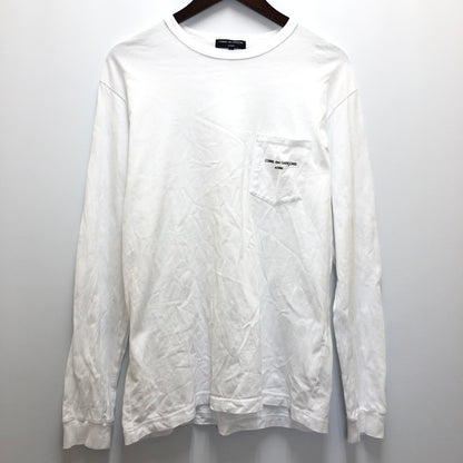 【中古品】【メンズ】 COMME des GARCONS HOMME コムデギャルソンオム COMME des GARCONS HOMME コムデギャルソン オム 綿天竺 L/S Tシャツ HD-T010 140-240815-SU-16-tom カラー：ホワイト 万代Net店