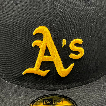 【中古品】【メンズ】 NEW ERA ニューエラ 59FIFTY オークランド・アスレチックス キャップ 185-260422-SS-02-iwa サイズ：7 3/4 カラー：ブラック 万代Net店