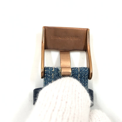 【現状渡し品】【レディース】 DIESEL ディーゼル DENIM STRAP KRAY ANALOG WATCH DZ5510 デニムストラップ クレイ アナログ 腕時計 197-260718-hn-07-fur カラー：ブルー/ゴールド 万代Net店