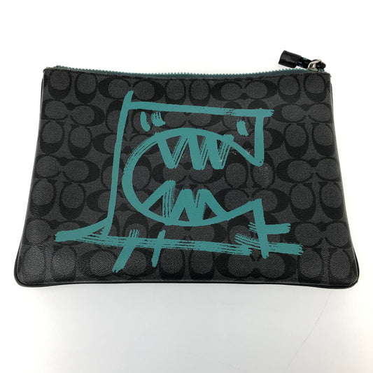 【中古品】【レディース】 COACH コーチ GUANG YU クラッチバッグ 鞄 180-241226-NS-11-iwa カラー：ブラック グレー グリーン 万代Net店