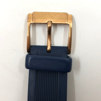 【中古品】【メンズ】 MICHAEL KORS マイケルコース CHRONOGRAPH WATCH MK-8295 クロノグラフ アナログ 腕時計 197-260718-hn-08-fur カラー：ネイビー/ローズゴールド 万代Net店