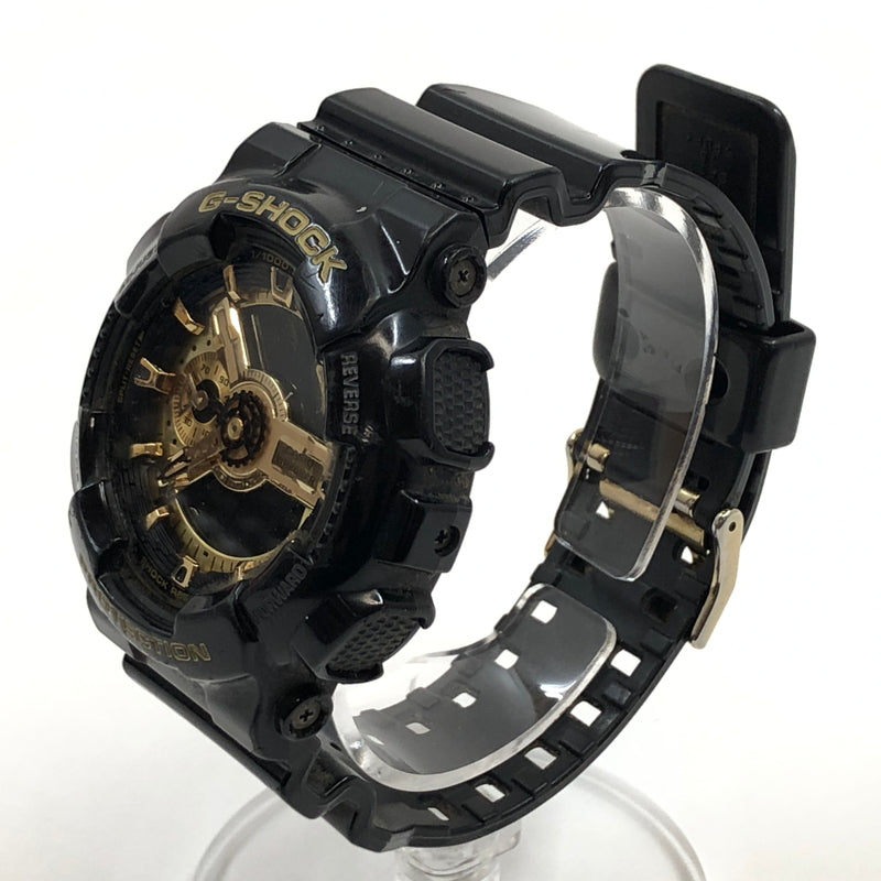 【中古品】【メンズ】 G-SHOCK ジーショック 110 SERIES ANALOG-DIGITAL WATCH GA-110GB-1AJF アナログデジタル 腕時計 196-260718-hn-09-fur カラー：ブラック/ゴールド 万代Net店