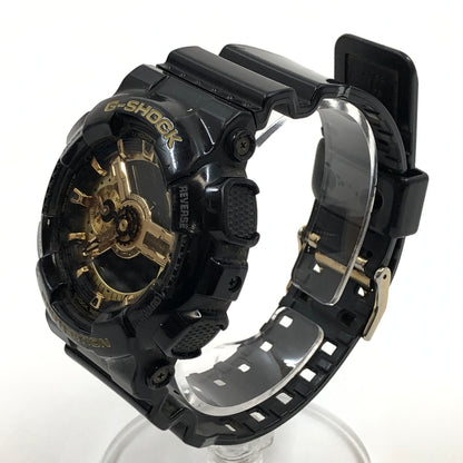 【中古品】【メンズ】 G-SHOCK ジーショック 110 SERIES ANALOG-DIGITAL WATCH GA-110GB-1AJF アナログデジタル 腕時計 196-260718-hn-09-fur カラー：ブラック/ゴールド 万代Net店