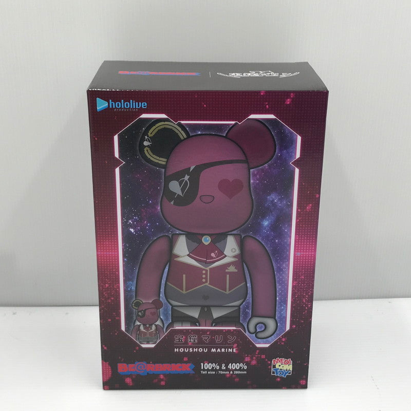 【中古美品】 hololive × BE@RBRICK 宝鐘マリン 100％ ＆ 400％ ホロライブ ベアブリック 未開封 053-260702-ti-11-tagh 万代Net店