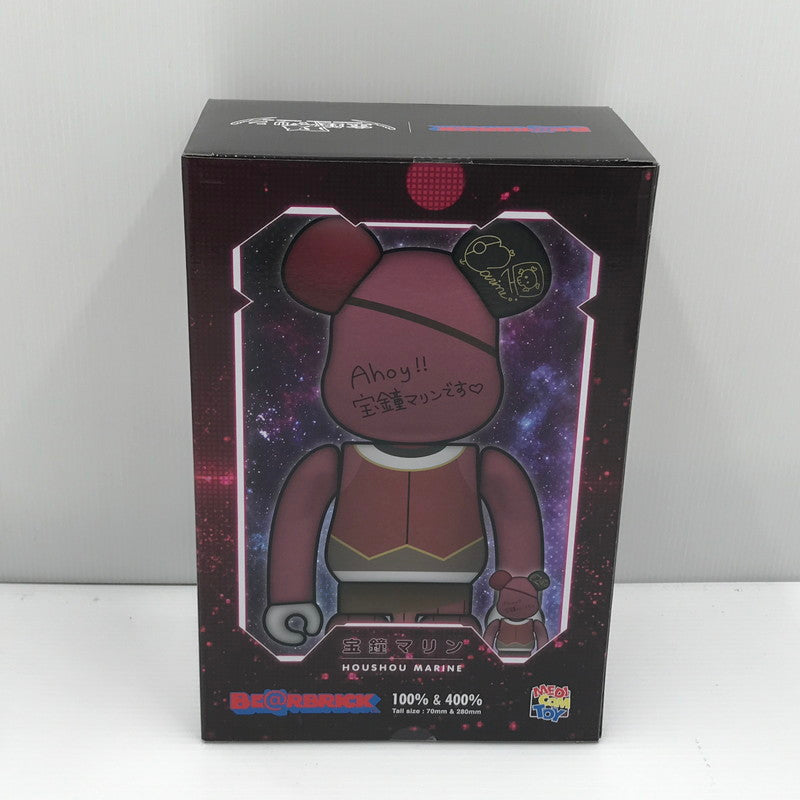 【中古美品】 hololive × BE@RBRICK 宝鐘マリン 100％ ＆ 400％ ホロライブ ベアブリック 未開封 053-260702-ti-11-tagh 万代Net店