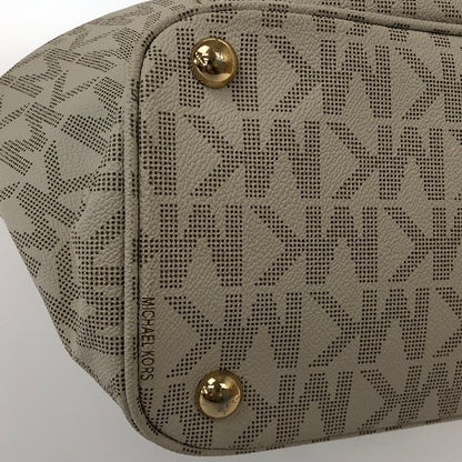 【中古品】【レディース】 Michael Kors マイケルコース 30S11TTT4B TOTE BAG トートバッグ カバン 鞄 180-241227-SY-17-iwa カラー：ホワイト/ベージュ/ゴールド系 万代Net店