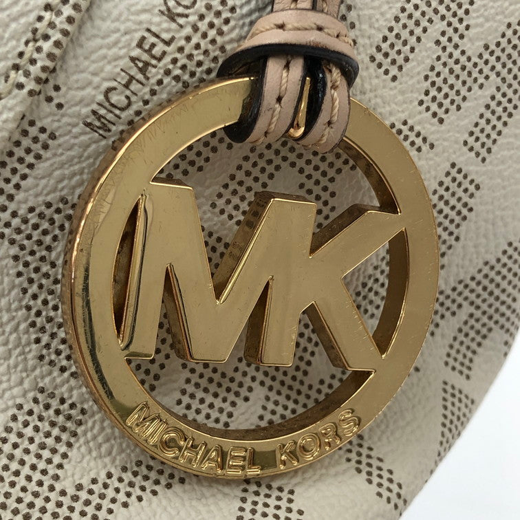 【中古品】【レディース】 Michael Kors マイケルコース 30S11TTT4B TOTE BAG トートバッグ カバン 鞄 180-241227-SY-17-iwa カラー：ホワイト/ベージュ/ゴールド系 万代Net店