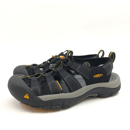 【中古品】【メンズ】 KEEN キーン NEWPORT H２ SANDALS 1001907 ニューポート H２ サンダル シューズ 靴 164-260719-hn-01-fur サイズ：26.5cm US8.5 カラー：ブラック/グレー 万代Net店