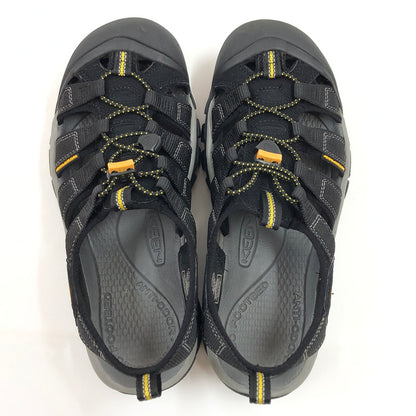 【中古品】【メンズ】 KEEN キーン NEWPORT H２ SANDALS 1001907 ニューポート H２ サンダル シューズ 靴 164-260719-hn-01-fur サイズ：26.5cm US8.5 カラー：ブラック/グレー 万代Net店
