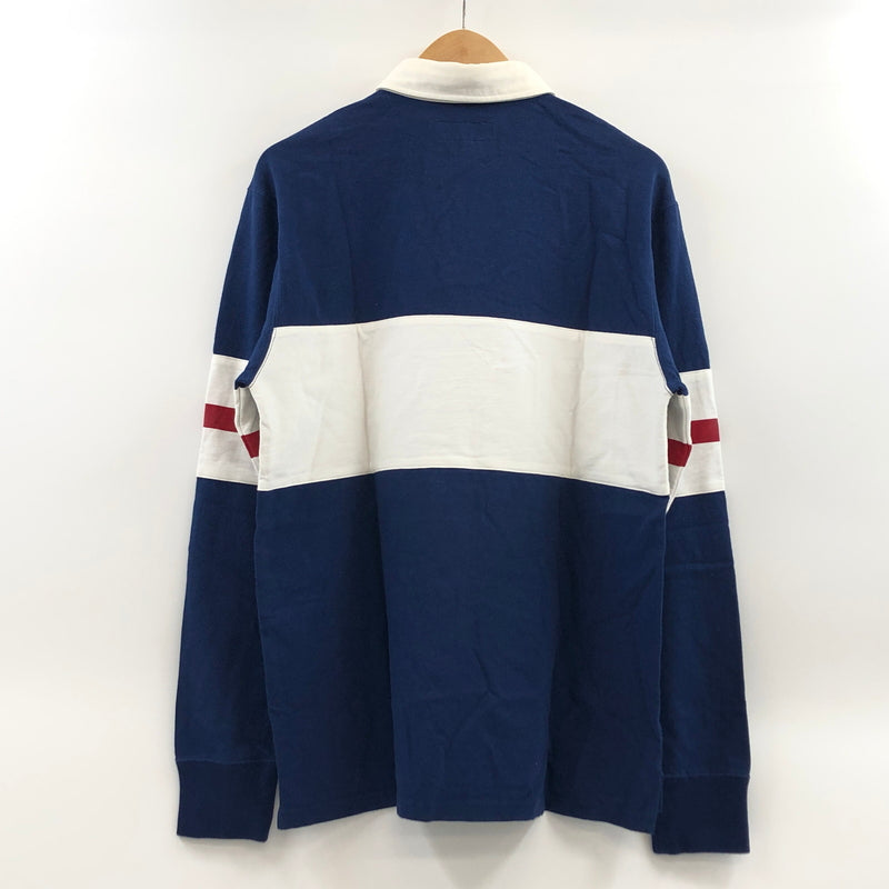 【現状渡し品】【メンズ】 LAFAYETTE ラファイエット LS POLO SHIRT IB18SS-16 長袖ポロシャツ トップス 142-261011-hn-06-fur サイズ：M カラー：ネイビー/ホワイト/レッド 万代Net店