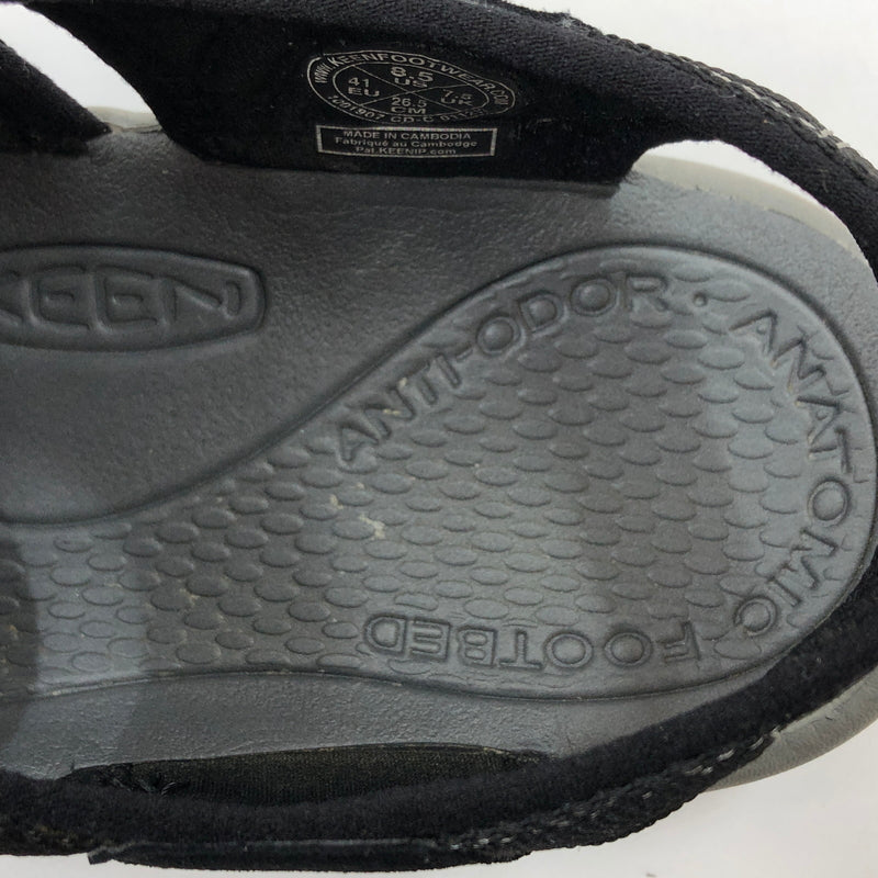 【中古品】【メンズ】 KEEN キーン NEWPORT H２ SANDALS 1001907 ニューポート H２ サンダル シューズ 靴 164-260719-hn-01-fur サイズ：26.5cm US8.5 カラー：ブラック/グレー 万代Net店