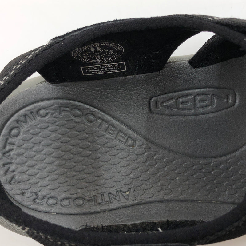 【中古品】【メンズ】 KEEN キーン NEWPORT H２ SANDALS 1001907 ニューポート H２ サンダル シューズ 靴 164-260719-hn-01-fur サイズ：26.5cm US8.5 カラー：ブラック/グレー 万代Net店
