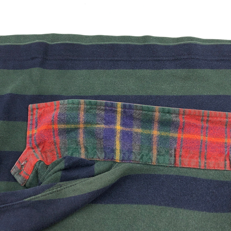 【現状渡し品】【メンズ】 POLO RALPH LAUREN ポロ・ラルフローレン LS POLO SHIRT 長袖ポロシャツ トップス 146-261011-hn-07-fur サイズ：L カラー：グリーン/ネイビー/レッド 万代Net店