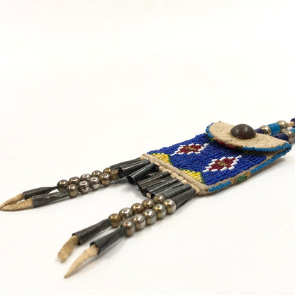 【中古品】【メンズ/レディース】 USED ユーズド NATIVE AMERICAN BEADS&BEADWORK NECKLACE ネイティブアメリカン ビーズ＆ビーズワーク ネックレス アクセサリー 191-260719-hn-03-fur カラー：マルチカラー 万代Net店