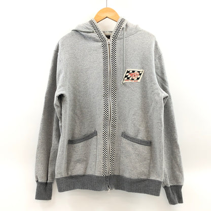 【中古品】【メンズ】 WEST RIDE ウエストライド ZIP UP CHECKER HOODIE ジップアップチェッカーフーディー パーカー スウェット トップス 145-261011-hn-08-fur サイズ：36 カラー：グレー 万代Net店