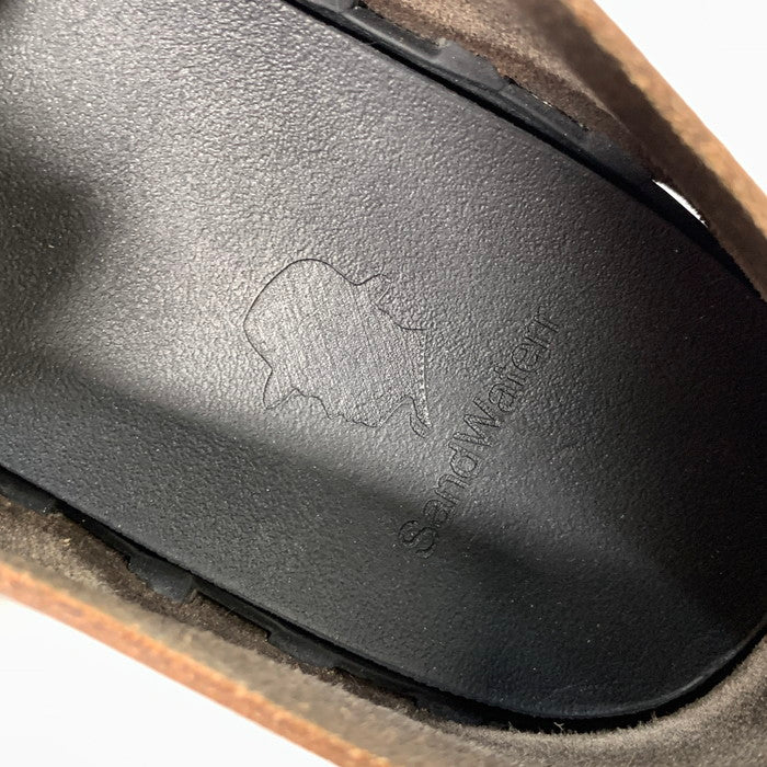【中古品】【メンズ】 SAND WATERR RESEARCHED SHOES レザー スリッポン サンダル シューズ 164-260208-gm-36-fuz サイズ：28cm カラー：ブラウン 万代Net店