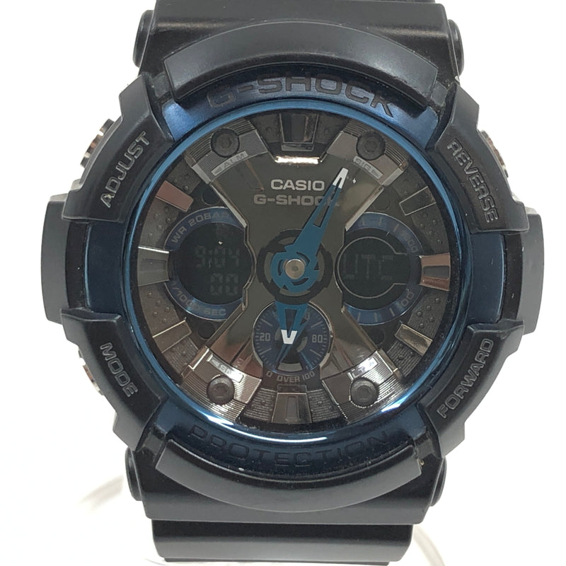 【中古品】【メンズ】 G-SHOCK ジーショック ANALOG-DIGITAL WATCH GA-200CB-1AJF アナログデジタル 腕時計 196-260719-hn-06-fur カラー：ブラック/ブルー 万代Net店