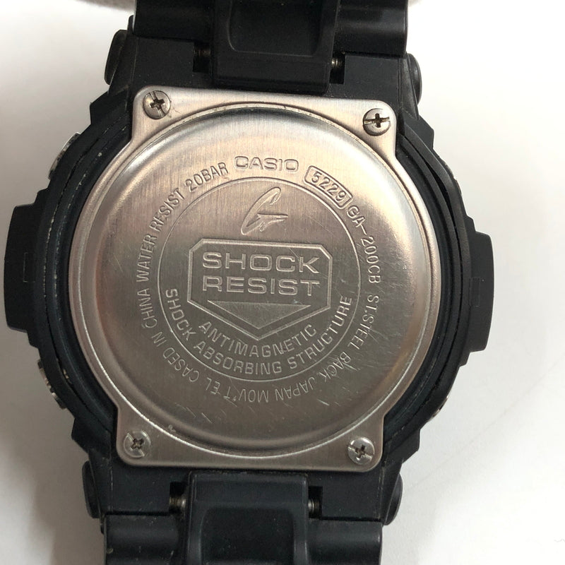 【中古品】【メンズ】 G-SHOCK ジーショック ANALOG-DIGITAL WATCH GA-200CB-1AJF アナログデジタル 腕時計 196-260719-hn-06-fur カラー：ブラック/ブルー 万代Net店