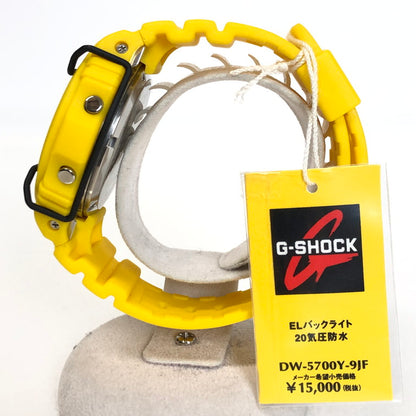 【中古美品】【メンズ】 G-SHOCK ジーショック CASIO G-SHOCK DW-5700Y-9JF 196-240820-wy-1-tom カラー：イエロー 万代Net店