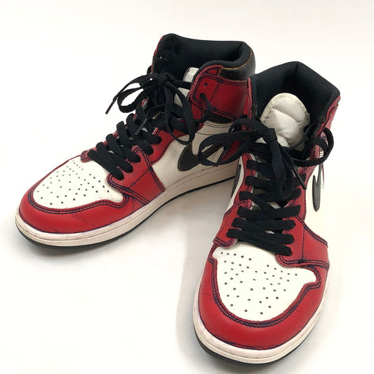 【中古品】【メンズ】 NIKE SB ナイキエスビー × JORDAN ジョーダン AIR JORDAN1 RETRO HIGH "LA TO CHICAGO" エアジョーダン1 ハイ エルエー トゥー シカゴ スニーカー 靴 160-260204-hn-02-fur サイズ：27.0cm US9 カラー：レッド/ホワイト/ブラック 万代Net店
