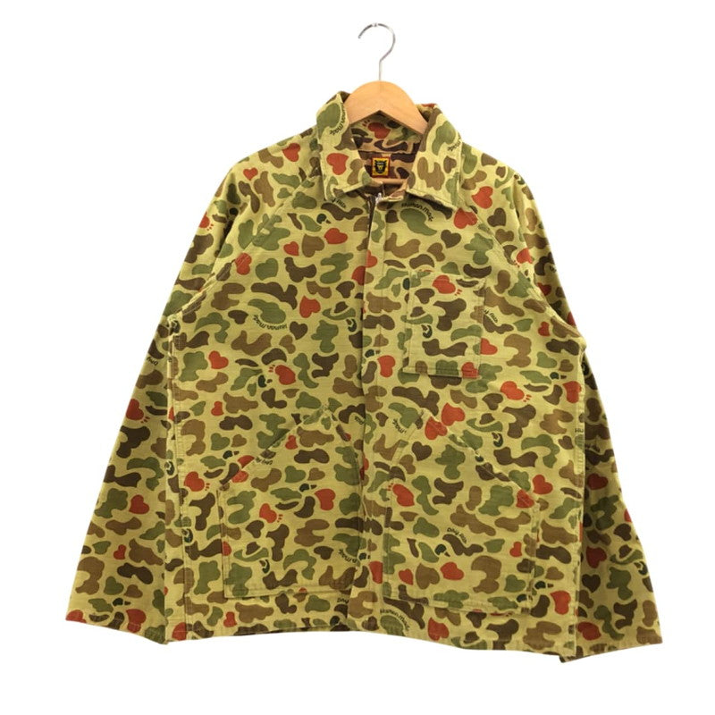 【中古品】【メンズ】 HUMAN MADE ヒューマンメイド DUCK CAMO RANGER JACKET HM21JK005 ダックカモ レンジャージャケット リバーシブル アウター 142-251123-hn-05-fur サイズ：L カラー：グリーン系/ブラウン系 万代Net店