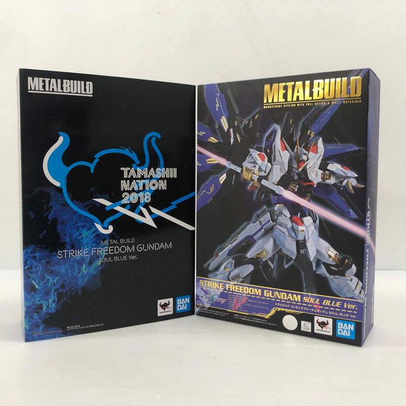 【中古美品】BANDAI NAMCO METAL BUILD ストライクフリーダムガンダム SOUL BLUE Ver. 『機動戦士ガンダムSEED DESTINY』(魂ネイション2018、魂ウェブ商店限定) 056-251022-ns-4-tei 万代Net店
