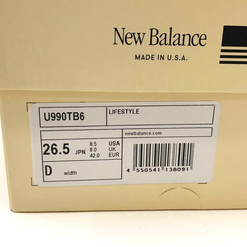 【中古品】【メンズ】 NEW BALANCE ニューバランス 990V6 "TRUE CAMO" U990TB6 トゥルーカモ スニーカー シューズ 靴 162-260719-hn-10-fur サイズ：26.5cm US8.5 カラー：オリーブ/グレー/ホワイト 万代Net店