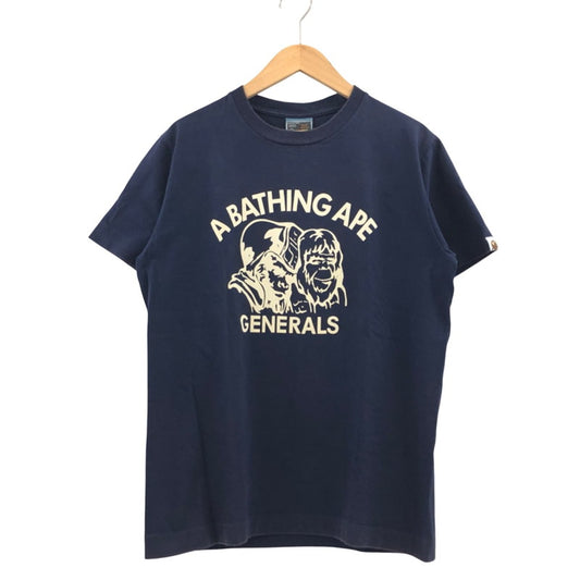 【現状渡し品】【メンズ】 A BATHING APE アベイシングエイプ 90S ”GENERALS” TEE 90年代 ジェネラル Tシャツ 半袖 トップス 142-251124-hn-01-fur サイズ：L カラー：ネイビー 万代Net店