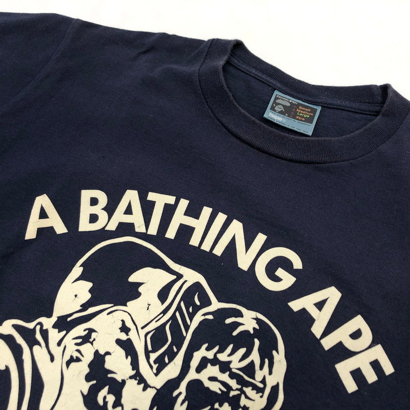 【現状渡し品】【メンズ】 A BATHING APE アベイシングエイプ 90S ”GENERALS” TEE 90年代 ジェネラル Tシャツ 半袖 トップス 142-251124-hn-01-fur サイズ：L カラー：ネイビー 万代Net店