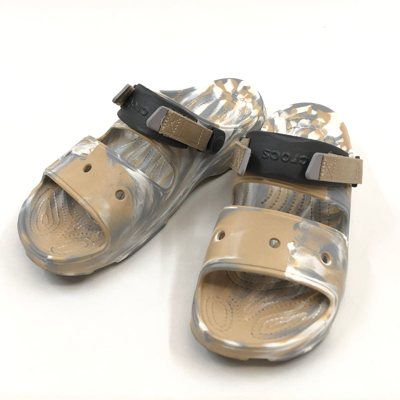 【中古品】【メンズ】 CROCS CLASSIC クロックス クラシック ALL TERRAIN MARBLED SANDAL オールテレイン マーブル サンダル チャイ/マルチ シューズ 靴 164-260720-hn-01-fur サイズ：M10 W12(28.0cm) カラー：マルチカラー 万代Net店