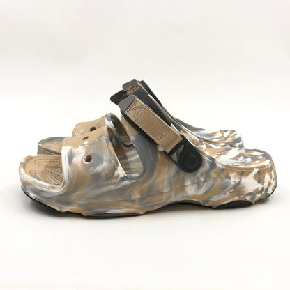 【中古品】【メンズ】 CROCS CLASSIC クロックス クラシック ALL TERRAIN MARBLED SANDAL オールテレイン マーブル サンダル チャイ/マルチ シューズ 靴 164-260720-hn-01-fur サイズ：M10 W12(28.0cm) カラー：マルチカラー 万代Net店