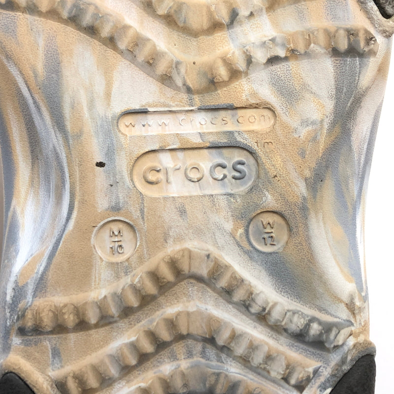 【中古品】【メンズ】 CROCS CLASSIC クロックス クラシック ALL TERRAIN MARBLED SANDAL オールテレイン マーブル サンダル チャイ/マルチ シューズ 靴 164-260720-hn-01-fur サイズ：M10 W12(28.0cm) カラー：マルチカラー 万代Net店