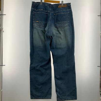 【中古品】【メンズ】 AKADEMIKS アカデミクス ヴィンテージ バギーデニムパンツ 157-260425-SS-06-iwa サイズ：42 カラー：ブルー 万代Net店
