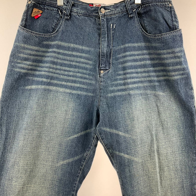 【中古品】【メンズ】 AKADEMIKS アカデミクス ヴィンテージ バギーデニムパンツ 157-260425-SS-06-iwa サイズ：42 カラー：ブルー 万代Net店