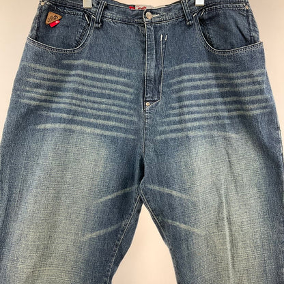 【中古品】【メンズ】 AKADEMIKS アカデミクス ヴィンテージ バギーデニムパンツ 157-260425-SS-06-iwa サイズ：42 カラー：ブルー 万代Net店